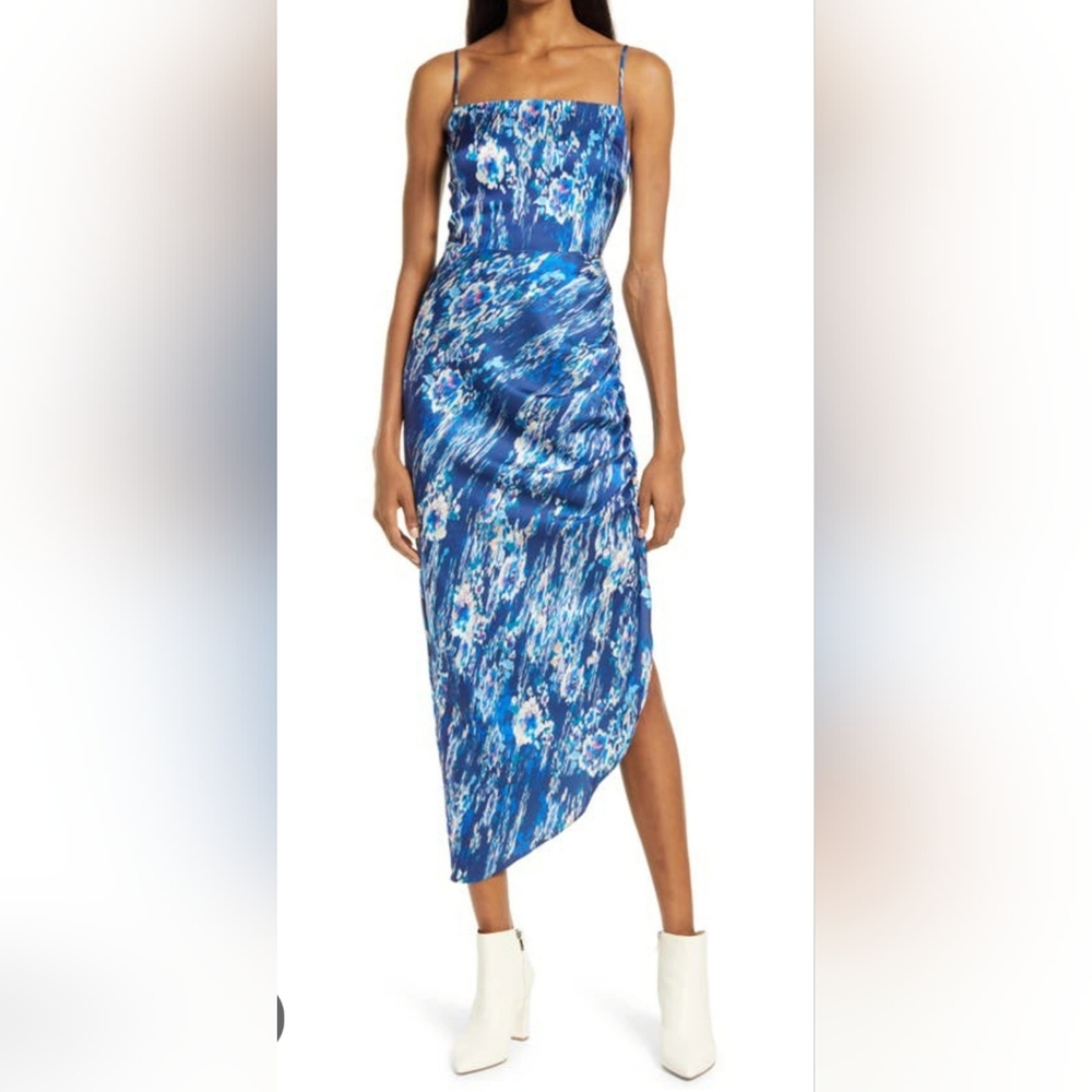 Wafe Asymmetric Half Open Back Dress Size Small